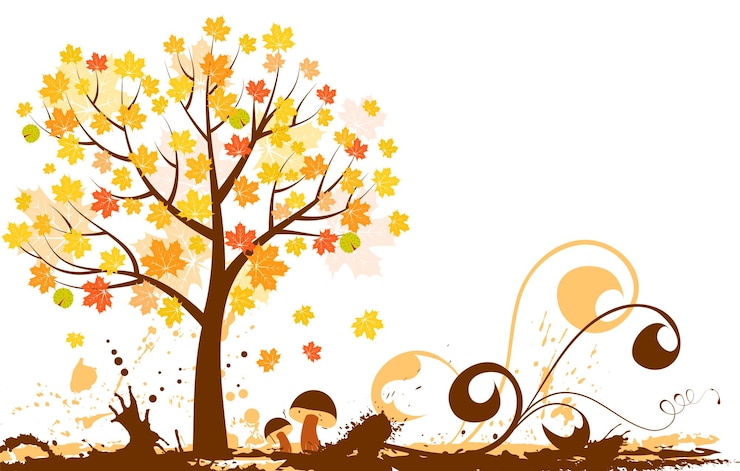 Vettore sfondo autunnale