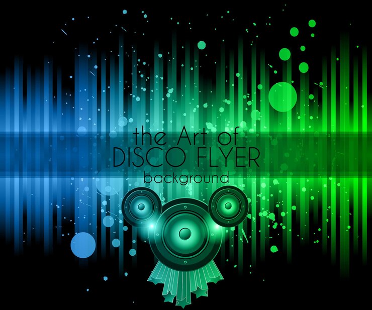 Vettore sfondo banner discoteca per eventi di serate musicali