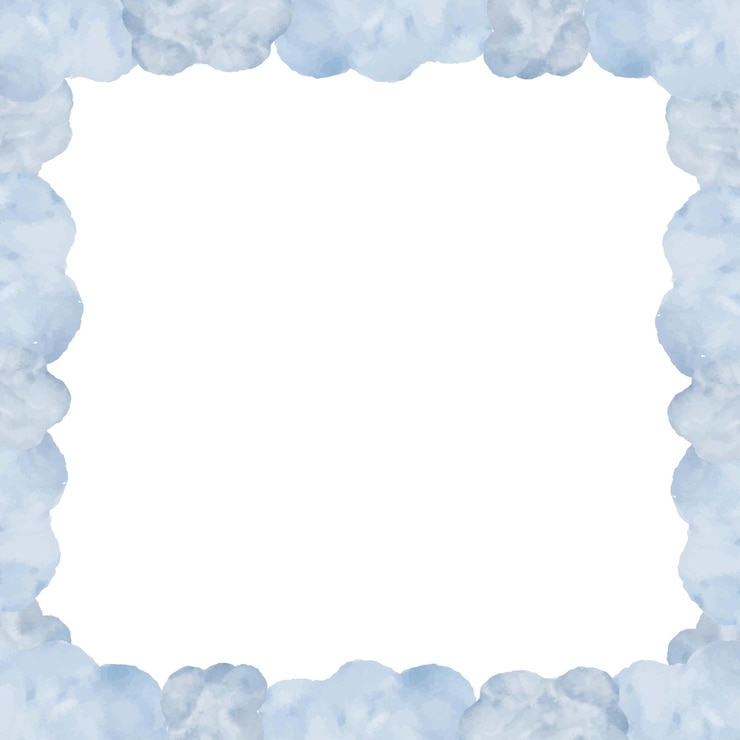 Vettore sfondo bianco con bordo blu a forma astratta