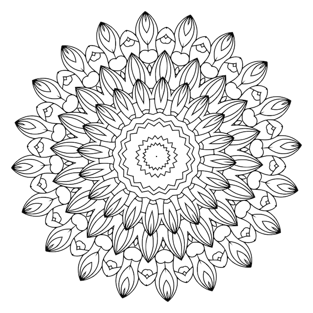 sfondo carino mandala floreale
