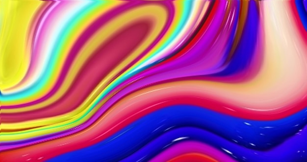 sfondo colorato liquido astratto con le onde