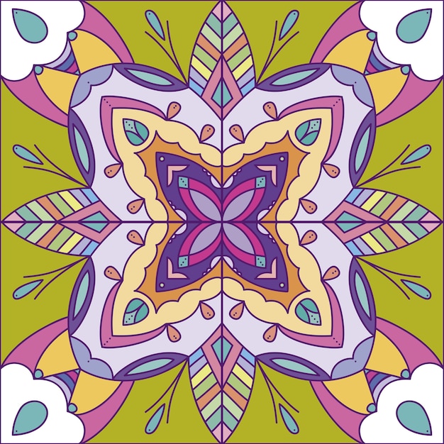 Sfondo colorato mandala