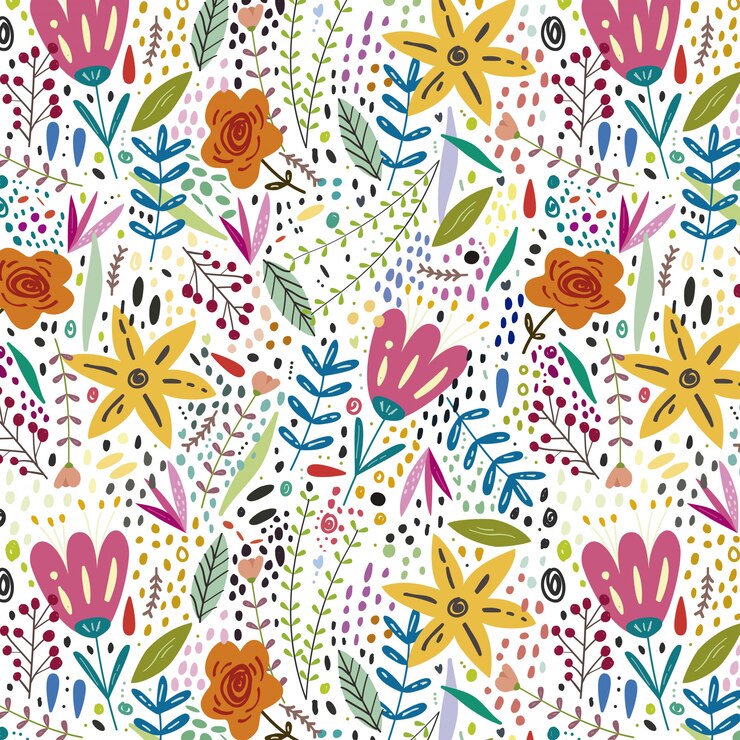 Vettore sfondo colorato primavera floreale