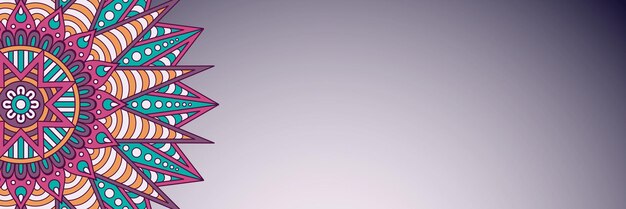 Sfondo colorato semplice etnico con mandala