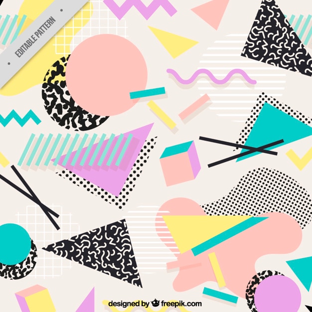 Sfondo con forme geometriche piatte