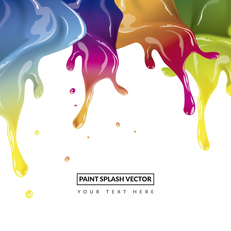 Vettore sfondo con la vernice splashes design