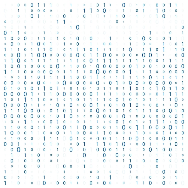 Sfondo con numeri sullo schermo codice binario zero matrice banner pattern wallpaper