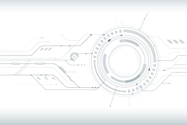 Sfondo con stile bianco tecnologia