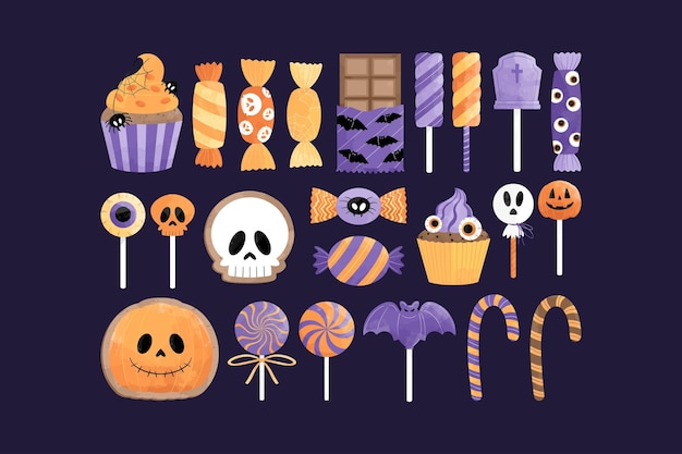 Sfondo cornice caramella di Halloween