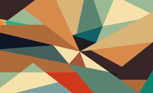 Sfondo da triangoli colorati Minimalismo loft art Icona della linea vettoriale in grassetto SSTK per il business