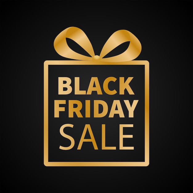 Sfondo del Black Friday con un regalo