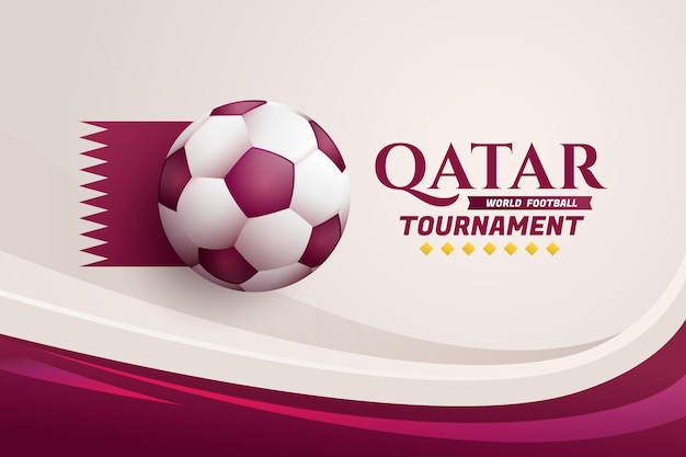 Sfondo del campionato mondiale di calcio sfumato