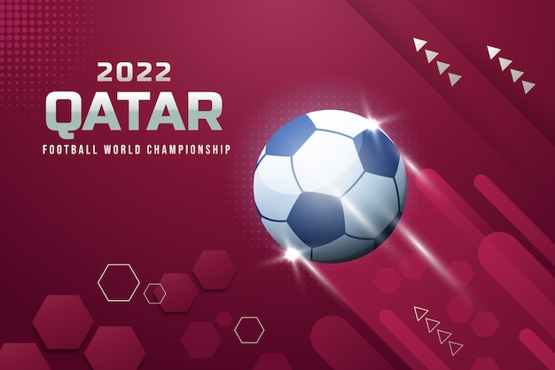 Sfondo del campionato mondiale di calcio sfumato