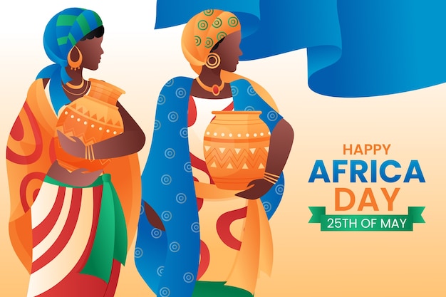 Sfondo del giorno dell'Africa sfumato