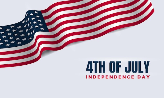 Sfondo del giorno dell'indipendenza americana Quarto di luglio