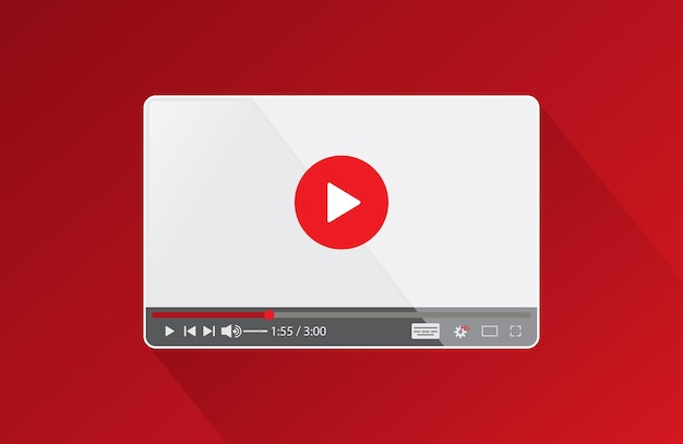 Sfondo del lettore video dello schermo per un sito Web o un'applicazione