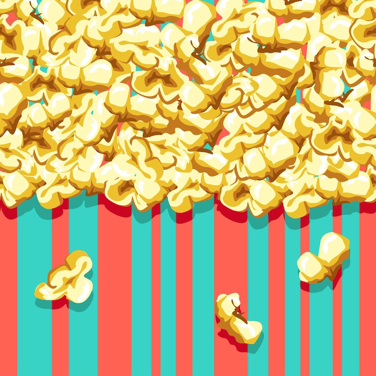 Vettore sfondo del popcorn