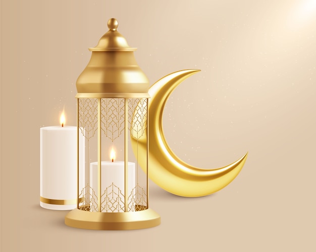 sfondo del Ramadan in stile realistico