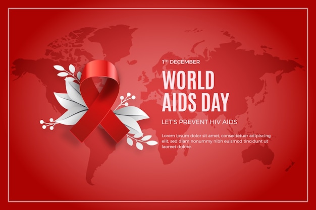 Sfondo della giornata mondiale dell'AIDS sfumato