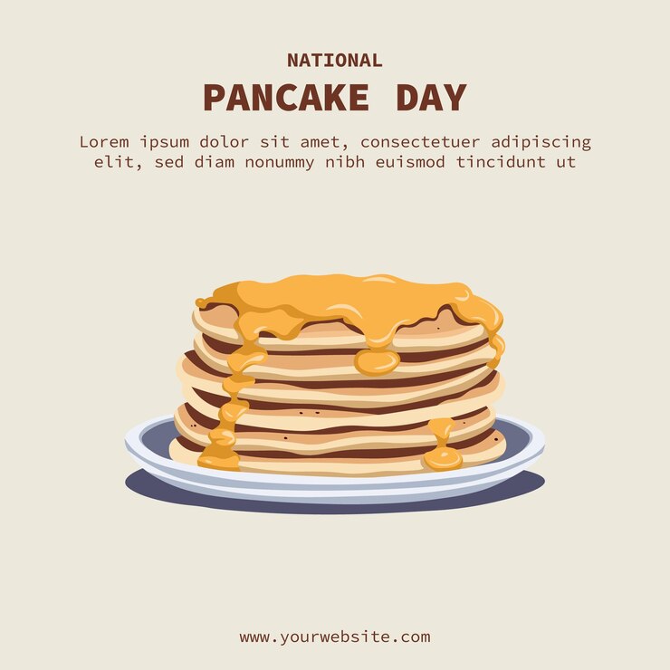 Vettore sfondo della giornata nazionale del pancake