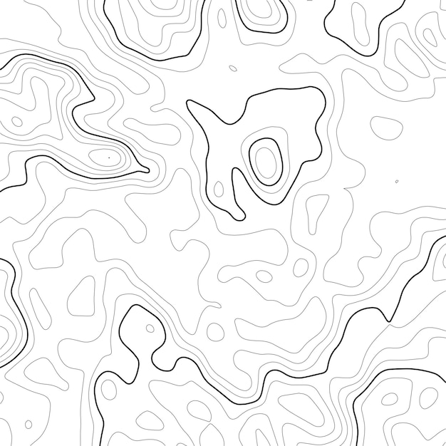 Sfondo della mappa topografica Mappa a griglia Contour Vector illustration