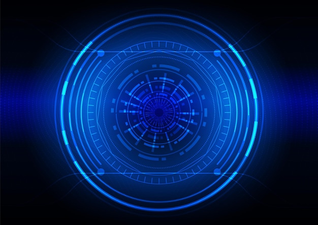 Sfondo della tecnologia dei circuiti con sistema di connessione dati digitale hi-tech e progettazione elettronica del computer