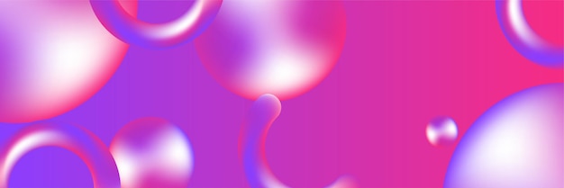 Sfondo di banner vivido vibrante rosa viola moderno. Modello astratto del fondo del modello dell'insegna di progettazione grafica di vettore.