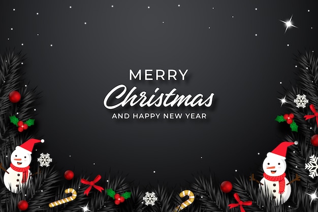 Sfondo di buon Natale realistico
