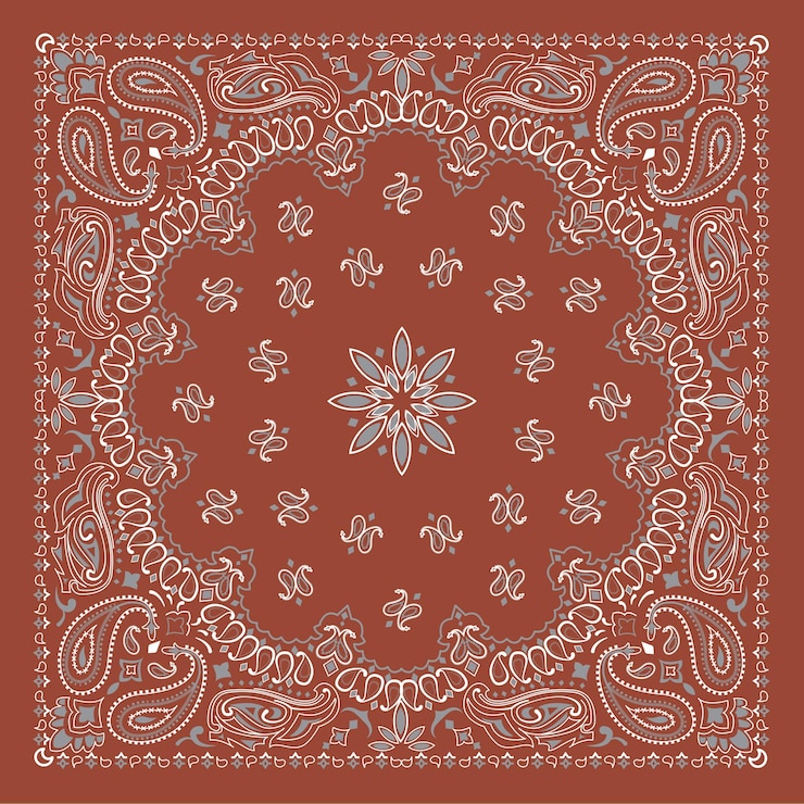 Vettore sfondo di carta da parati tessile a disegno paisley