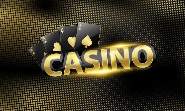 Sfondo di casinò con bellissime monete