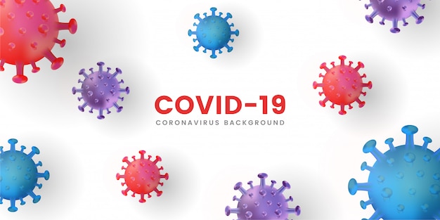 Sfondo di cellule di coronavirus