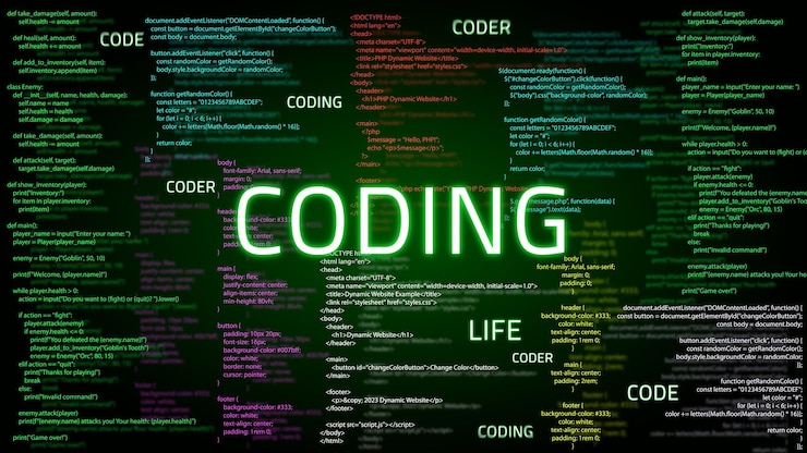 Vettore sfondo di codifica della programmazione informatica