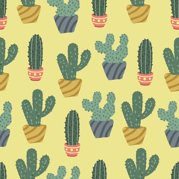 Sfondo di colore senza giunte di cactus.