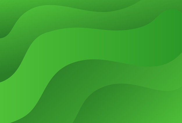 Sfondo di colore verde astratto Composizione di forme dinamiche