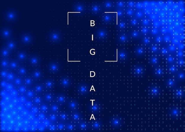 Sfondo di deep learning Tecnologia per la visualizzazione di big data