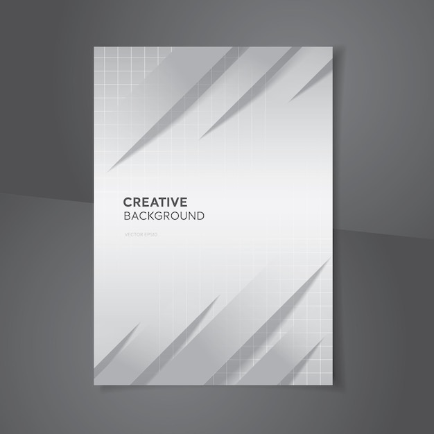 Sfondo di design creativo gradiente astratto grigio bianco