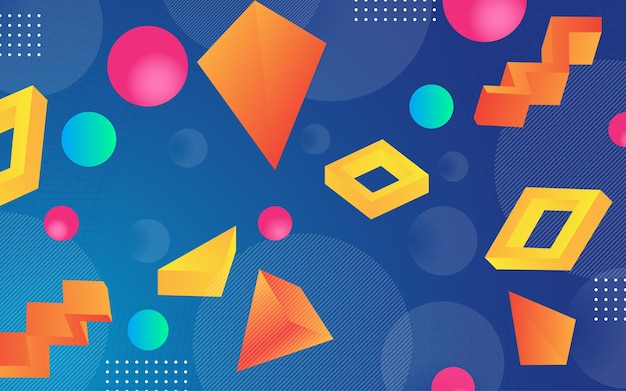 Sfondo di forma geometrica colorata sfumata