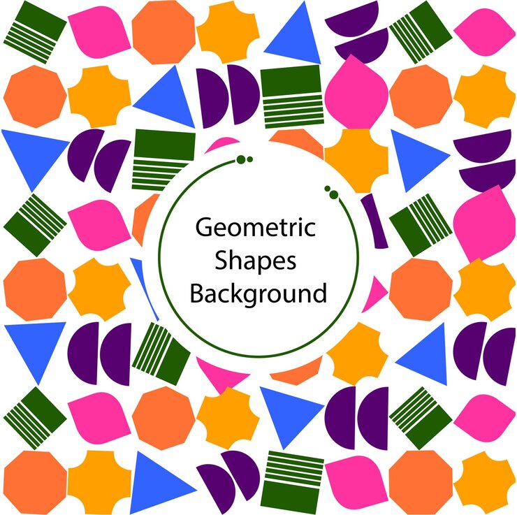 Vettore sfondo di forme geometriche sfondo piatto sfondo di modelli geometrici