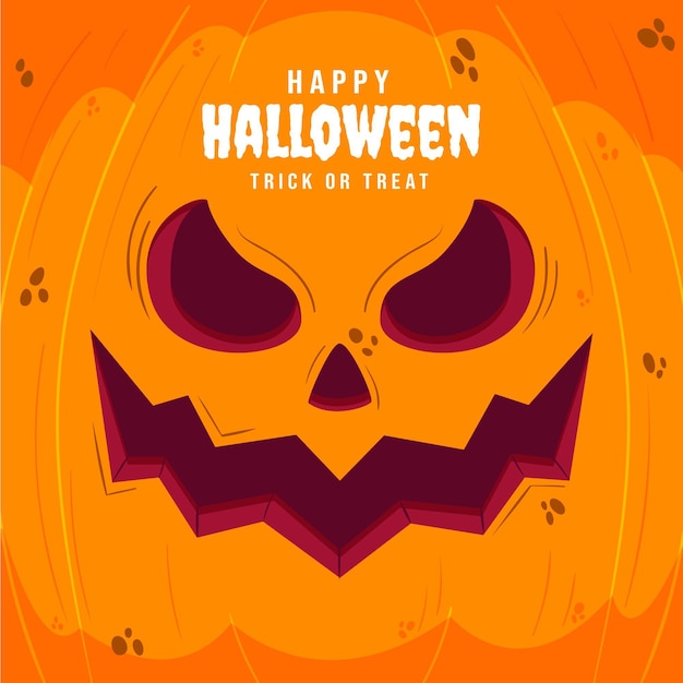 Sfondo di halloween disegnato a mano