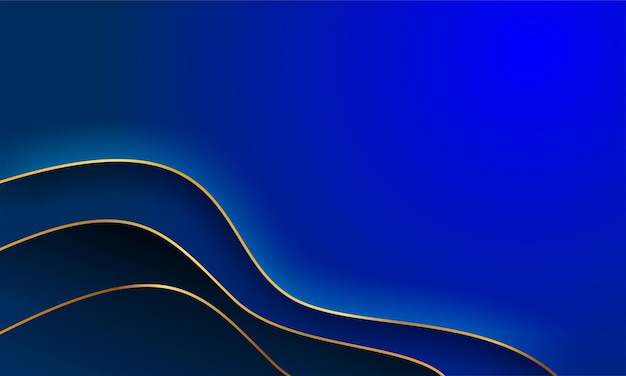 Sfondo di linea di oggetti d'oro