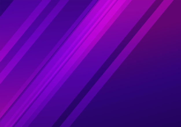 Sfondo di linee dinamiche sfumate e design di sfondo vettoriale sfumato rosso e viola