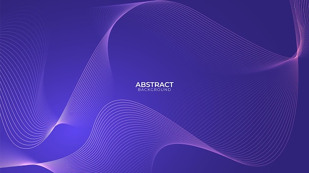 Sfondo di linee ondulate con design a gradiente di colore