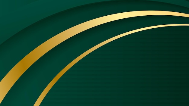 Sfondo di lusso astratto verde e oro