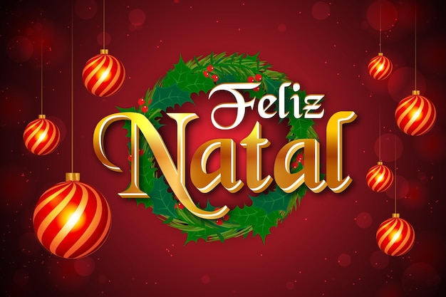 sfondo di lusso premium feliz natal