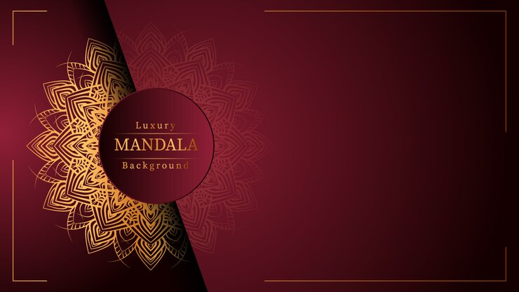 Sfondo di mandala di lusso creativo