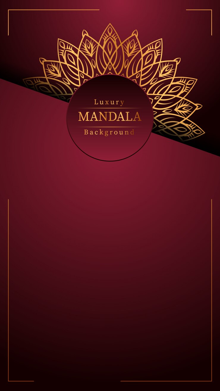 Sfondo di mandala di lusso creativo