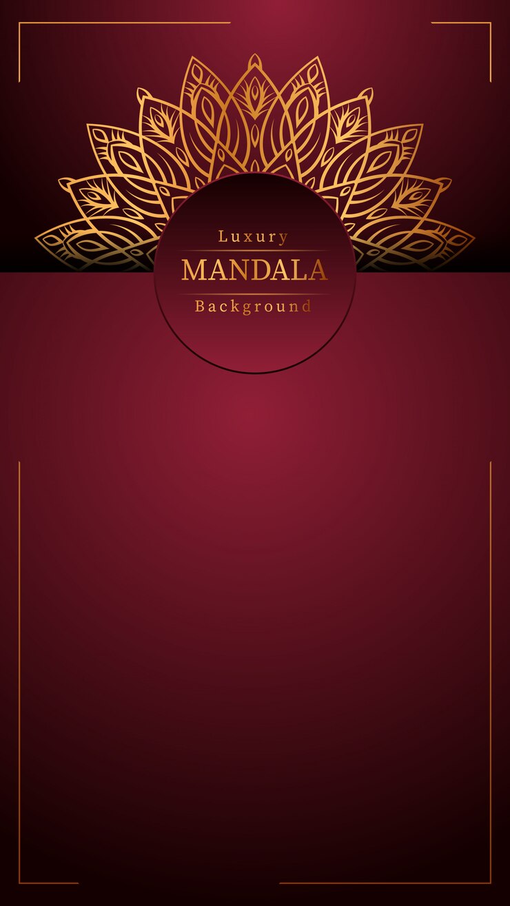 Sfondo di mandala di lusso creativo