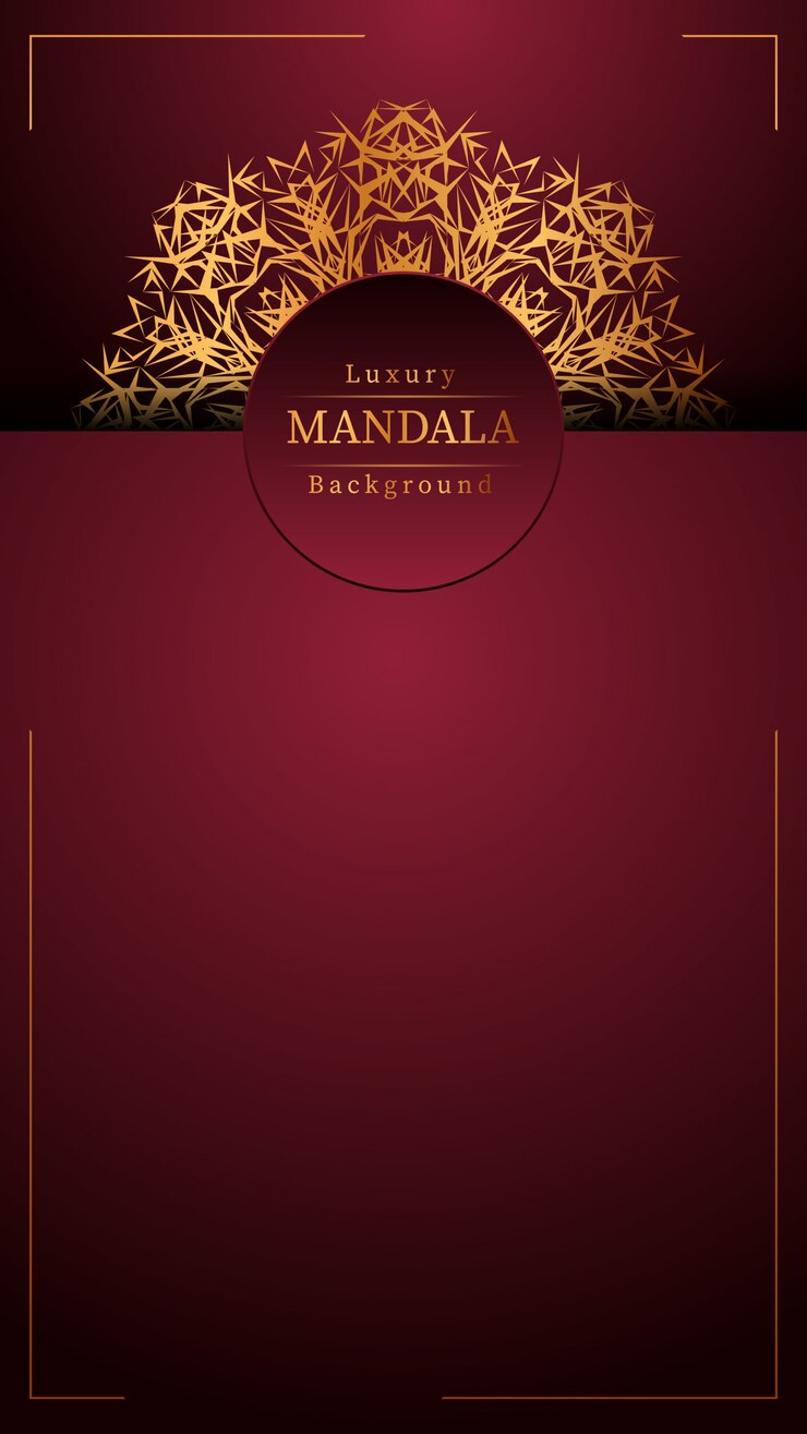 Sfondo di mandala di lusso creativo