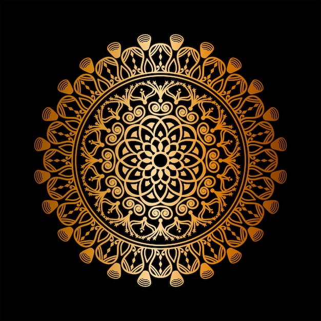 Sfondo di mandala di lusso, sfondo decorativo con un elegante mandala.