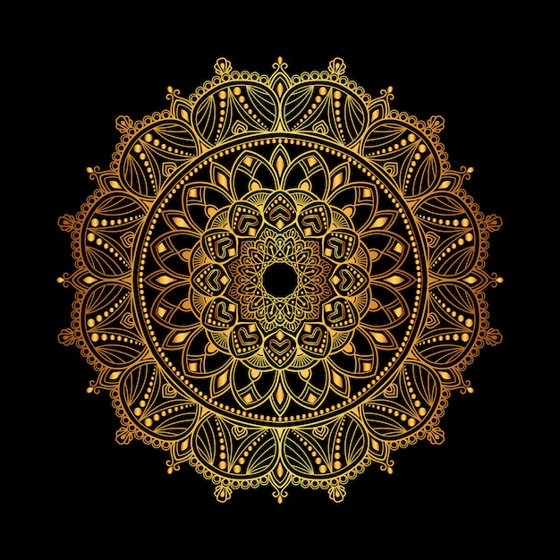 Sfondo di mandala di lusso, sfondo decorativo con un elegante mandala.